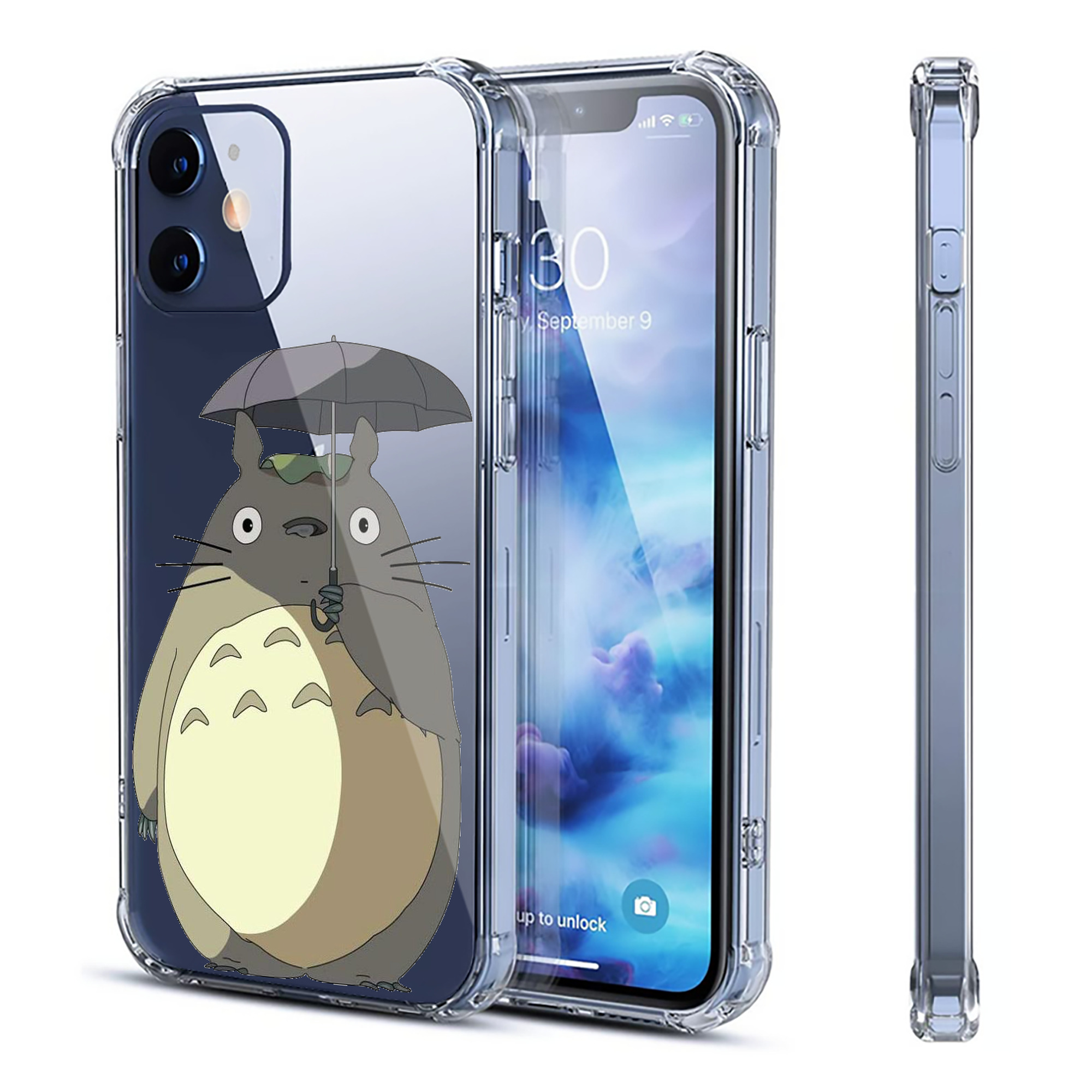 （画像用） となりのトトロ 草壁メイ 草壁サツキ My Neighbor Totoro Satsuki Kusakabe Mei Kusakabe 【iPhone 12シリーズ対応】透明スマホケース（クリアソフトケース）